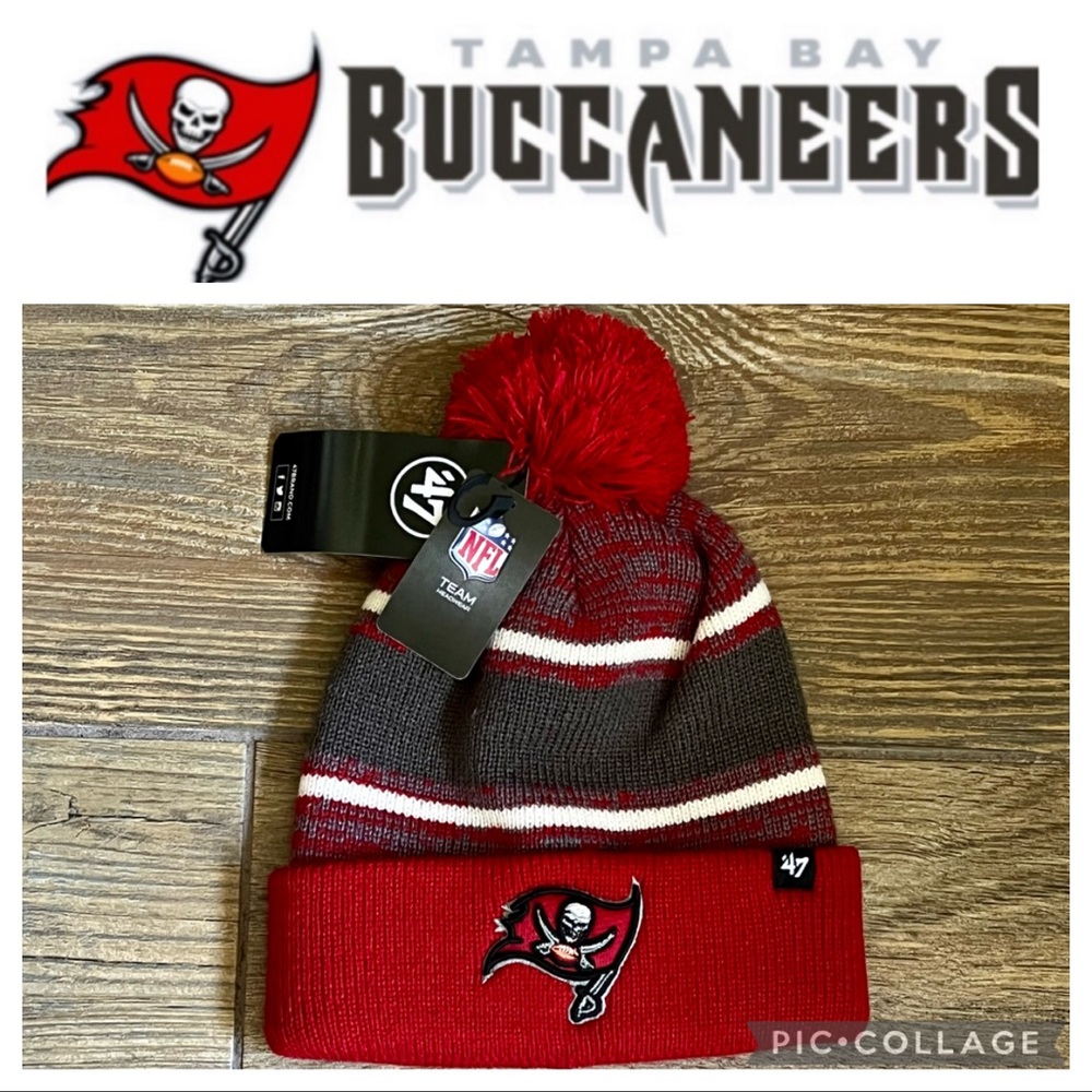 Tampa Bay Bucs Beanie with Pom NWT